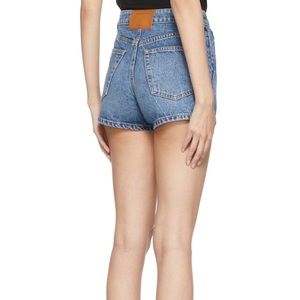 AELXANDER WANG blue shorty high-rise shorts
